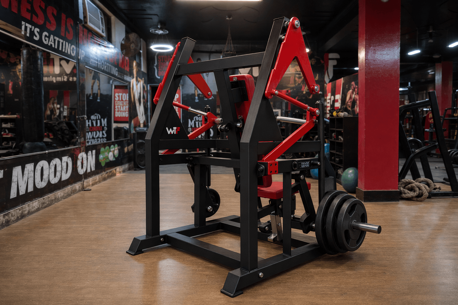 Straight Line Chest Press (WTF-A615) deployed inside a WTF gym